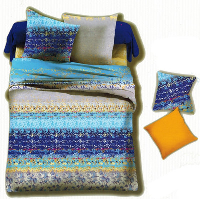 28% OFF on Enfin Homes Cotton Abstract Double Bedsheet 1 Bedsheet, 2 Pillow Covers, Blue