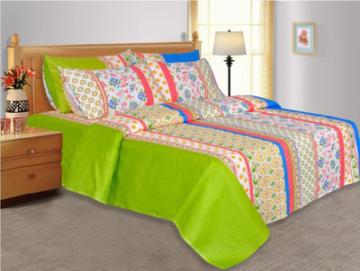 35% OFF on Salona Bichona Cotton Floral Double Bedsheet 1 Double Bedsheet, 2 Pillow covers, Green 35% OFF on Salona Bichona Cotton Floral Double Bedsheet 1 Double Bedsheet, 2 Pillow covers, Green
