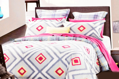 50% OFF on Valtellina Cotton Printed Double King Bedsheet