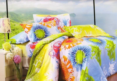 67% OFF on Valtellina Polycotton Floral Double Bedsheet