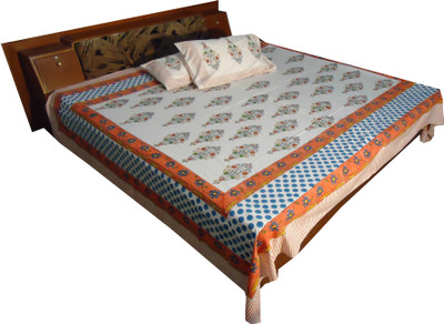 35% OFF on Jaipur Art and Craft Cotton Abstract Double Bedsheet