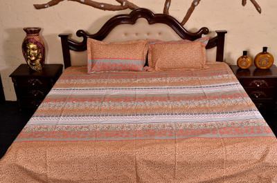 56% OFF on Urban Style Cotton Printed Double Bedsheet 1 Double Bedsheet, 2 Pillow Cover, Multicolor