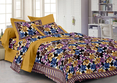50% OFF on Story @ Home Cotton Printed Single Bedsheet 1 Bedsheet, 1 Pillow Cover, Yellow