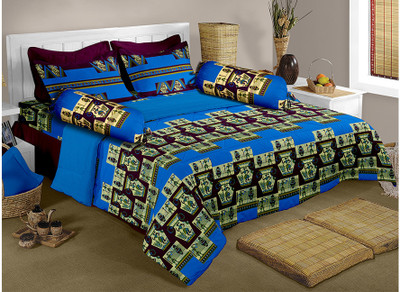 26% OFF on Raymond Cotton Printed Double Bedsheet