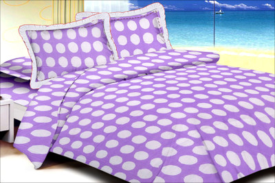 55% OFF on Fashigo Cotton Polka Double Bedsheet 1 Bedsheet, 2 Pillow Covers, Purple 55% OFF on Fashigo Cotton Polka Double Bedsheet 1 Bedsheet, 2 Pillow Covers, Purple