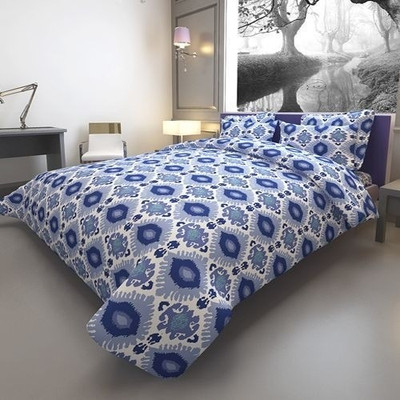 By Adab Cotton Abstract King Bedsheet