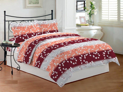 35% OFF on Bombay Dyeing Polycotton Printed Double Bedsheet 2 Pillow Covers, 1 Bedsheet, Multicolor