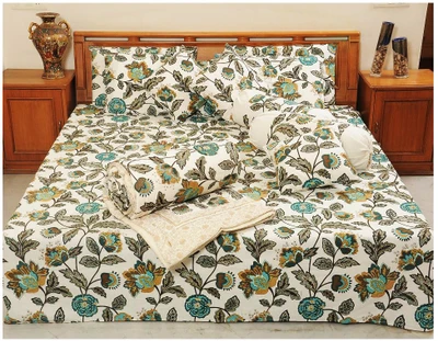 61% OFF on Heritagefabs Cotton Printed Double Bedsheet