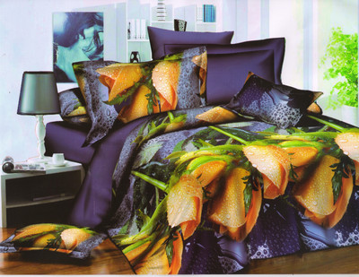 49% OFF on Skap Polycotton Floral Double King Bedsheet