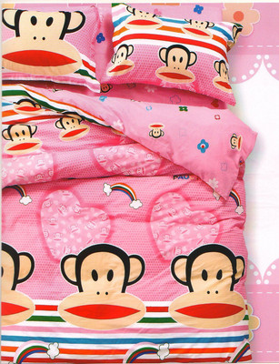 58% OFF on Wrap Cotton Graphic Double Bedsheet