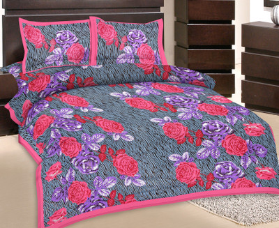 42% OFF on Rangasthali Cotton Printed Double Bedsheet