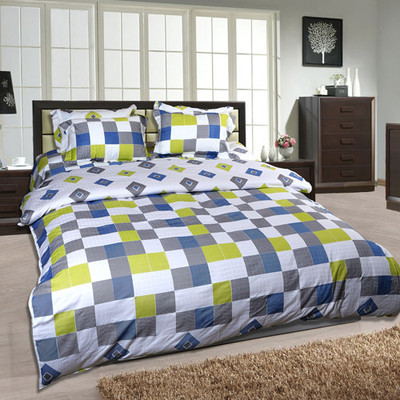 By Adab Cotton Geometric King Bedsheet
