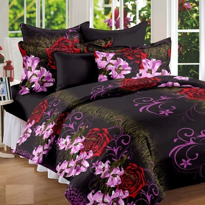 17% OFF on Zigma Collections Cotton Printed Double Bedsheet