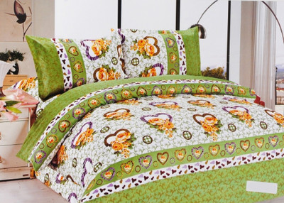70% OFF on Valtellina Polyester Floral Double Bedsheet