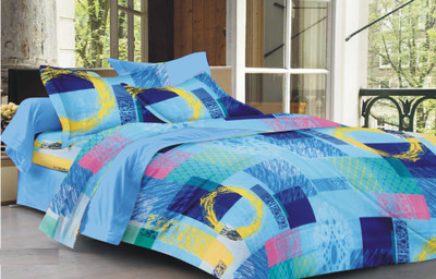 39% OFF on Swapnil Cotton Graphic Double Bedsheet