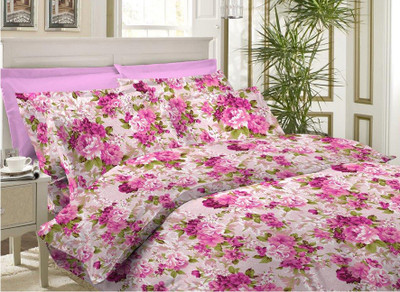 33% OFF on Bombay Dyeing Cotton Printed Single Bedsheet 1 Pillow Cover, 1 Bedsheet