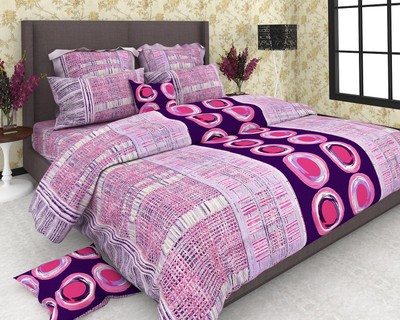 50% OFF on Divine Closet Cotton Geometric Double Bedsheet