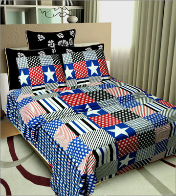 61% OFF on Shopgrab Cotton Printed Double Bedsheet
