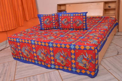 61% OFF on Flexi Cotton Printed Double Bedsheet