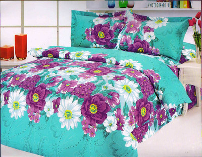 60% OFF on Ellis Cotton Floral Double Bedsheet