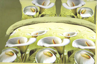 54% OFF on Aarco Polycotton Abstract Double Bedsheet