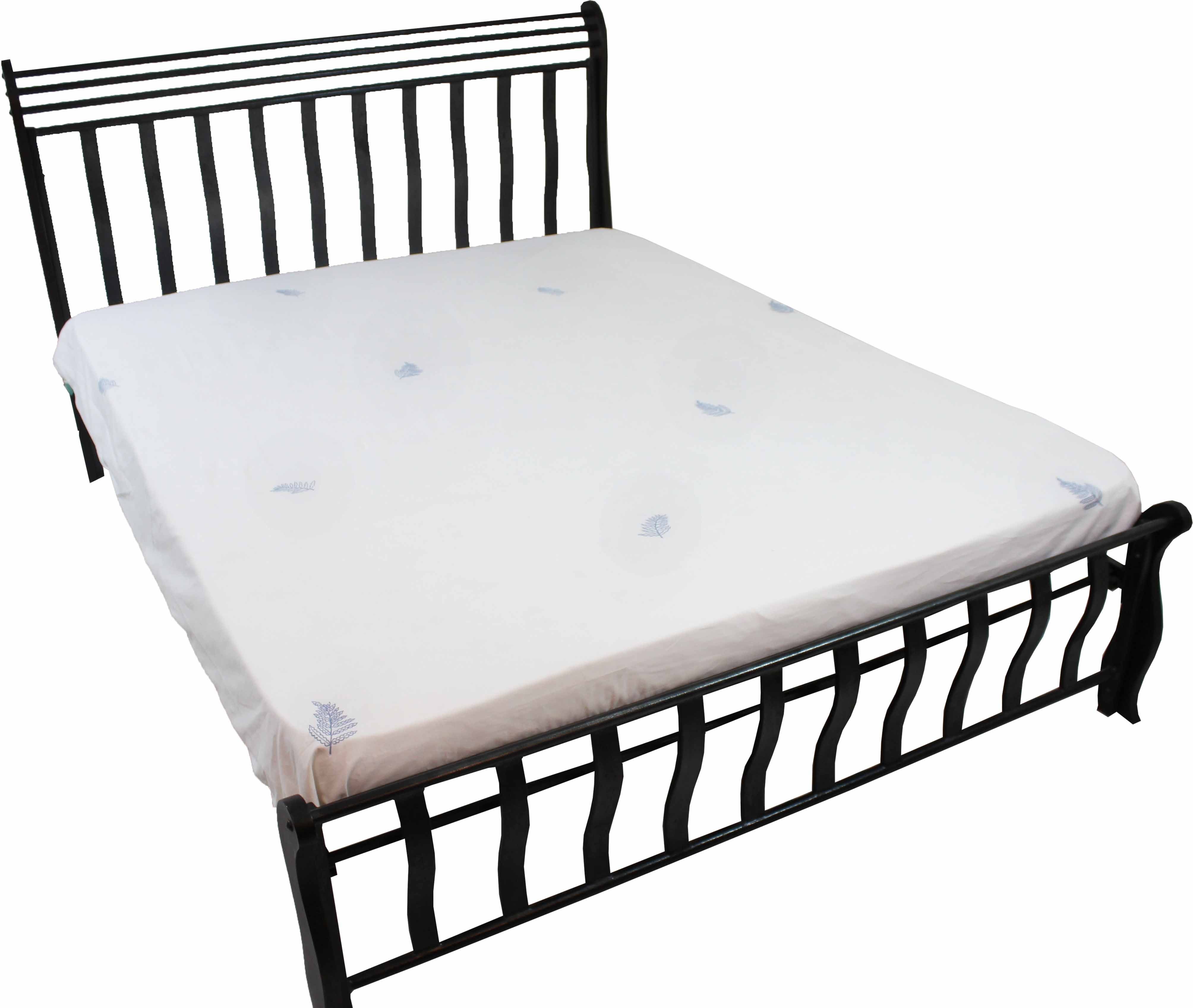 60% OFF on MilanoHome Cotton Embroidered Double Bedsheet