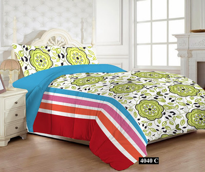 MYCK Cotton Floral Queen Bedsheet