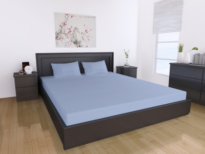 Dreams Cotton Solid Double Fitted Bedsheet