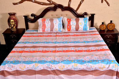 56% OFF on Urban Style Cotton Printed Double Bedsheet 1 Double Bedsheet, 2 Pillow Cover, Multicolor