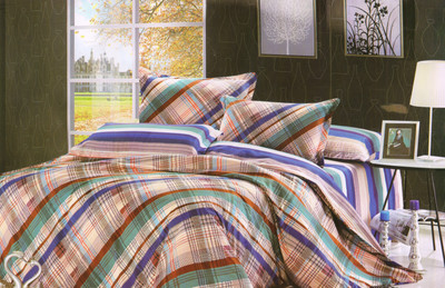 24% OFF on Skap Cotton Abstract Double Bedsheet