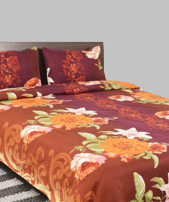 58% OFF on Breeza Polycotton 3D Printed Double Bedsheet