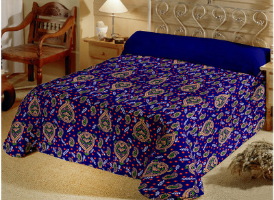 25% OFF on Raymond Cotton Printed Double Bedsheet