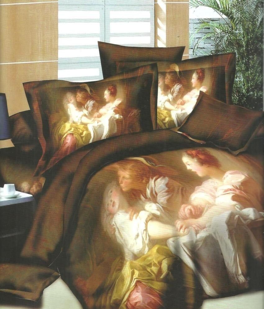 Gk Delhi Cotton Printed Double Bedsheet