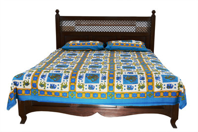 60% OFF on Soundarya Cotton Abstract Double Bedsheet