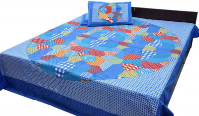 33% OFF on Jaipur Raga Cotton Solid Double King Bedsheet