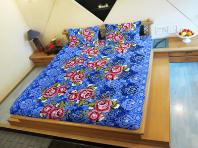 50% OFF on Hemlines Polycotton Floral Double Bedsheet 1 Bedsheet, 2 Pillow Covers, Blue, Pink, Green 50% OFF on Hemlines Polycotton Floral Double Bedsheet 1 Bedsheet, 2 Pillow Covers, Blue, Pink, Green