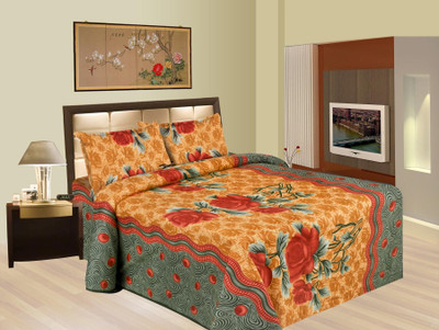 56% OFF on Bazarvilla Cotton Animal Double King Bedsheet