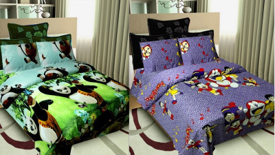 50% OFF on Shopgrab Cotton Printed Double Bedsheet