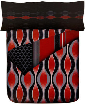 49% OFF on At Home Self Design Double Comforter