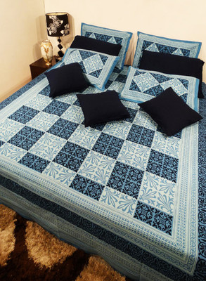 53% OFF on Heritagefabs Cotton Printed Double Bedsheet