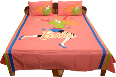 Bichawan Cotton Embroidered Double Bedsheet