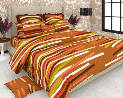 50% OFF on Divine Closet Cotton Geometric Double Bedsheet