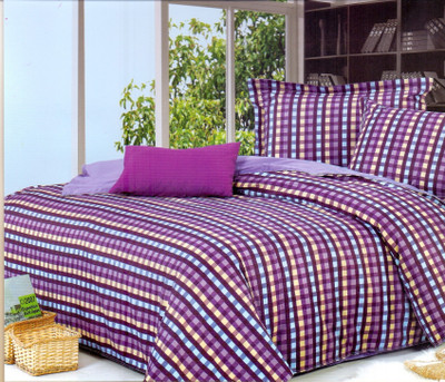 33% OFF on Ross Luxury Living Cotton Checkered Single Bedsheet