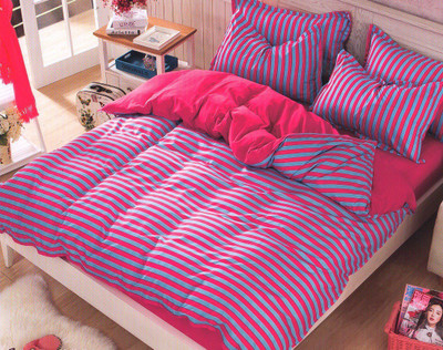 59% OFF on Wrap Polyester Striped Double Bedsheet