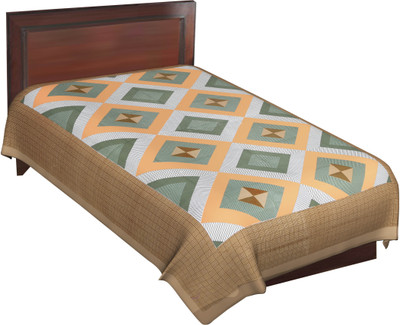 56% OFF on RajLaxmi Cotton Checkered Single Bedsheet
