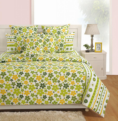 13% OFF on Swayam Cotton Floral Double Bedsheet