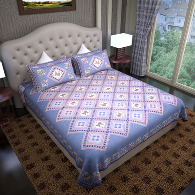 64% OFF on Graffiti Home Cotton Printed Double Bedsheet