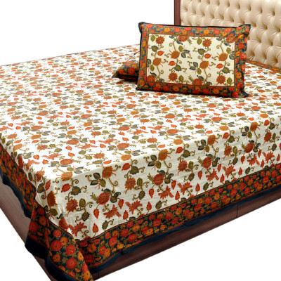 25% OFF on Jaipur Raga Cotton Floral Double Bedsheet 25% OFF on Jaipur Raga Cotton Floral Double Bedsheet