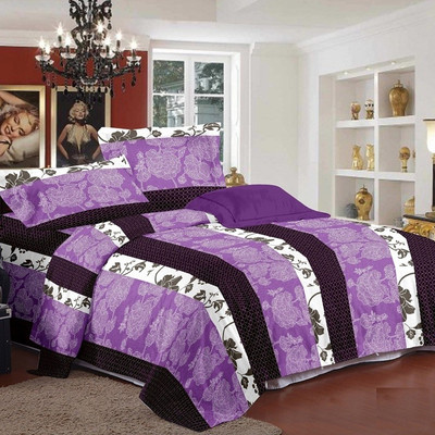 32% OFF on Zigma Collections Cotton Floral King Bedsheet