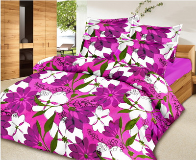 36% OFF on Zigma Collections Cotton Floral Double Bedsheet